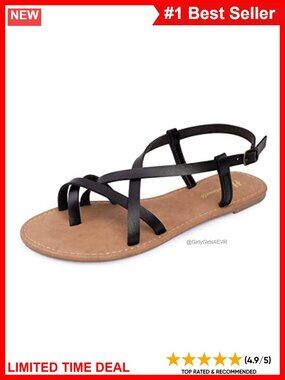 Women's Fisherman Strappy Flat Sandals Ankle Strap Adjustable Buckle